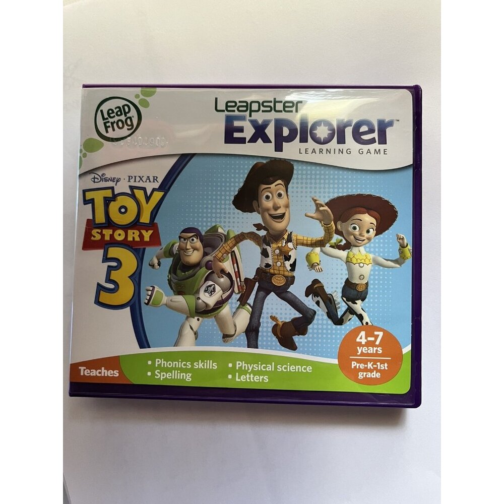 Leap Frog TOY STORY 3 Learning Game Leapster Explorer Pre-K -1st grade w/case